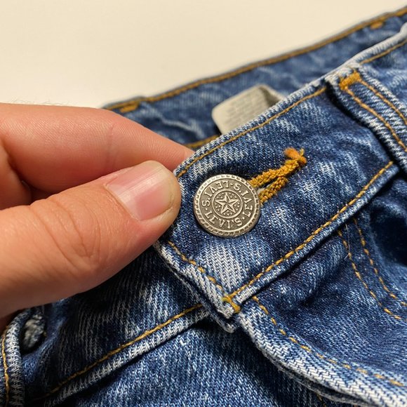 Vintage Levi's Black Tab 564 Loose fit Button fly jeans mens size 32x33 - Picture 5 of 14